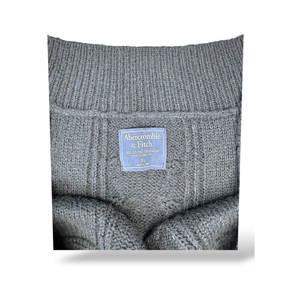 Abercrombie & Fitch Cable Knit Boatneck Sweater XL - Picture 4 of 5